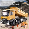 Huina 536 RC 12 channel 1:18 alloy remote control vehicle with full proportion lighting, 8-wheel heavy-duty engineering self dum 1