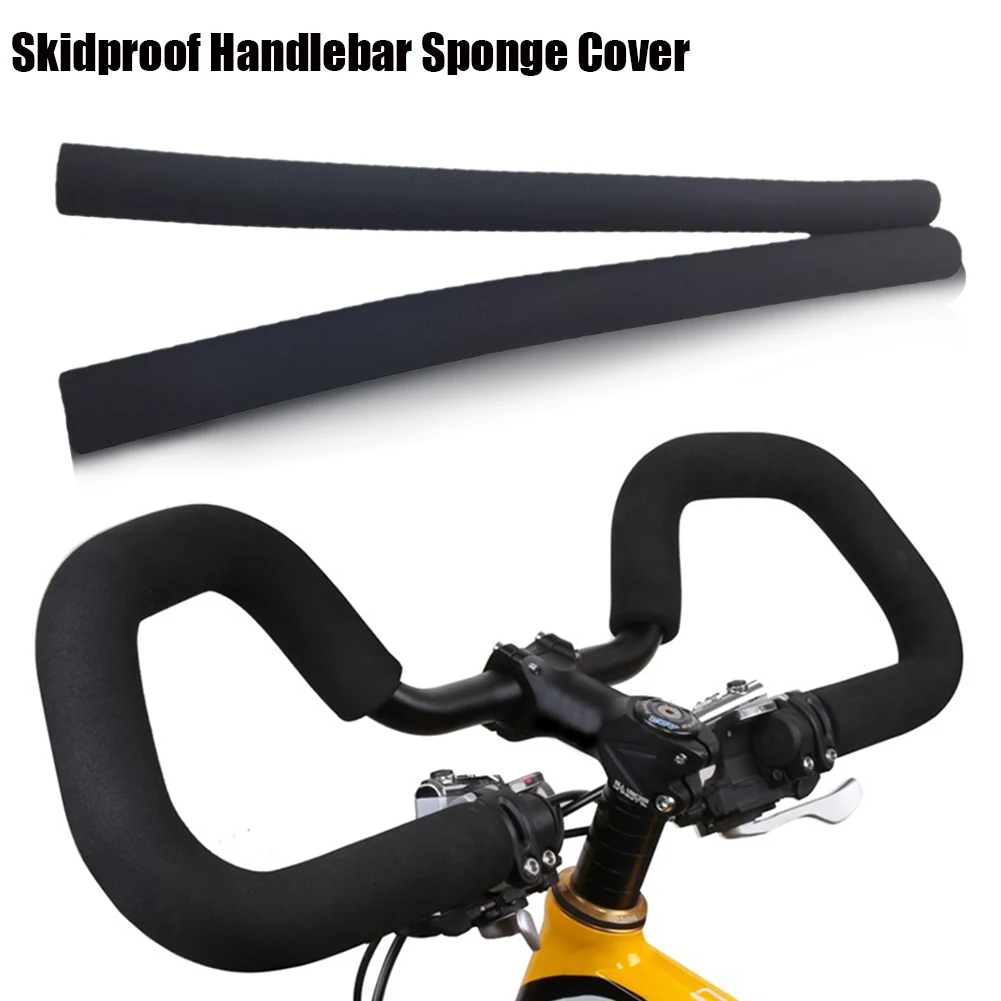 1 Pair Bicycle Soft Foam Matte Handlebar Grips Cycling Skidproof Handle