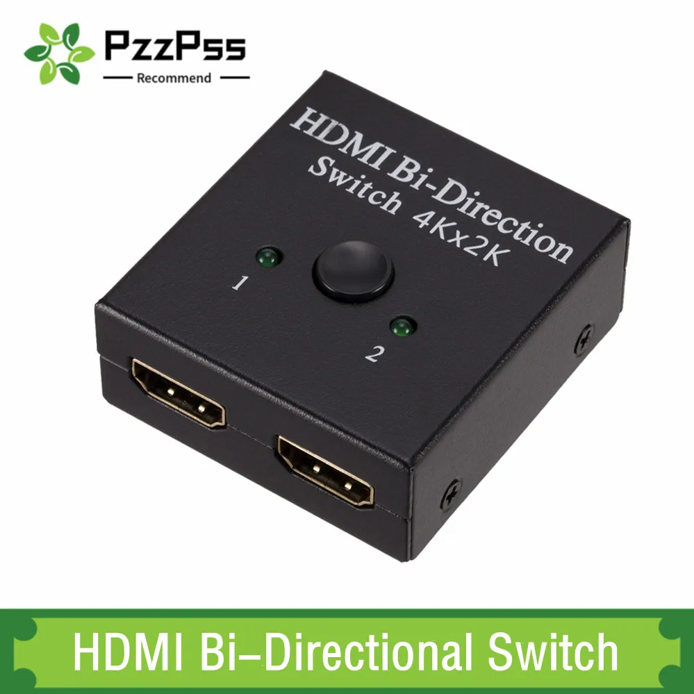 4Kx2K UHD 2 Ports Bi-Directional Manual 2x1 1x2 HDMI-Compatible Switch Supports 4K FHD Ultra 1080P For Pc hdmi switch