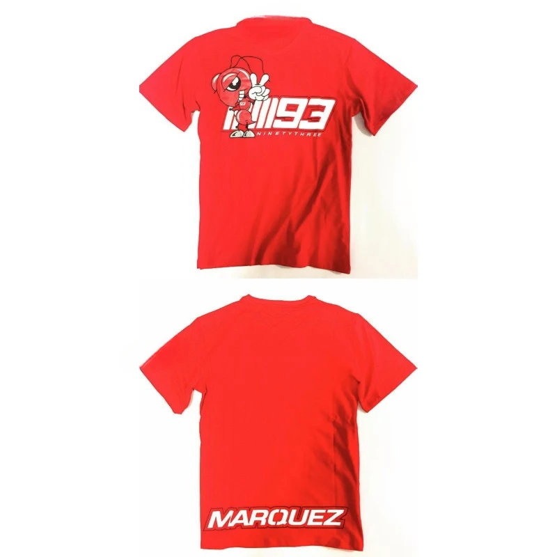 MOTO GP MM93 Motorcycle Ride T-shirt Pure cotton white No. 93 Marquez casual short sleeve Racing T-shirt