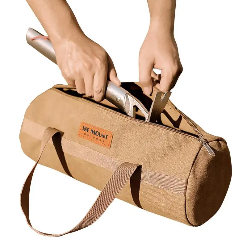 

Tent Stake Bag Washable Camping Organizer Wear-Resistant Portable Tent Bag Anti-Tear Stake Storage For Small Tools Wind Ropes