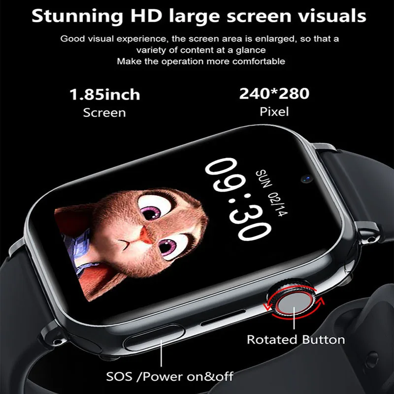 4G Kids Smart Watch  Location Tracker SOS Sim Card Video Call WiFi Chat Camera Waterproof Smartwatch For Children