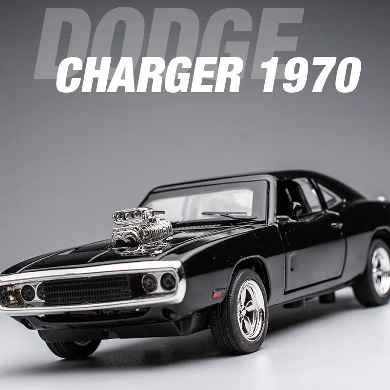 Simulação Dodge Challenger Car Model, Liga Rápida, Diecasts, Veículos de Brinquedo, Carros Furiosos, Decoração Brinquedos Infantis, Rapaz, 1:32