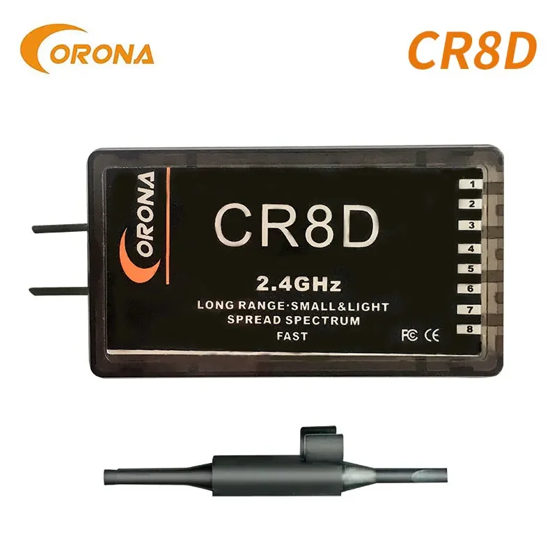 รูปสินค้า ตัวรับสัญญาณ 2.4GHz สำหรับเครื่องบินร่อน 8CH (V2 DSSS)