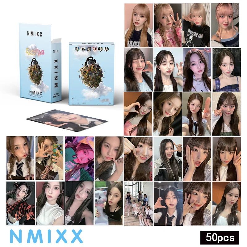 

50pcs/set NMIXX ENTWURF AD MARE PICK LA Photocards Album Lomo Cards NMIXX Photo Cards Kpop Girls New Album Fans Gift Lomo Kpop