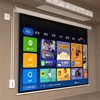 100 inch 16:9 Remote Control HD Projection Screen  Wide View Electric Screen Fabric 3D Projector Screen For Home Cinema