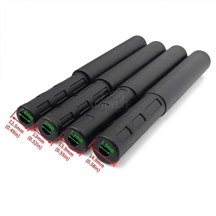 5pcs 골프 클럽 연장 막대 클럽 샤프트 연장 막대 연장 막대 철 나무 퍼터 골프 액세서리 0.49 0.52 0.55 0.58in