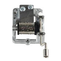 Mini Hand Cranking Music Movement Five Songs Choice DIY Music Box Home Decorative Collectibles Mechanical Hand Crank Music Box 1