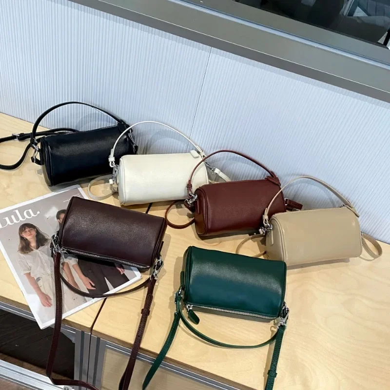 Ladies bag British style fashion wild single shoulder Messenger bag leather bag