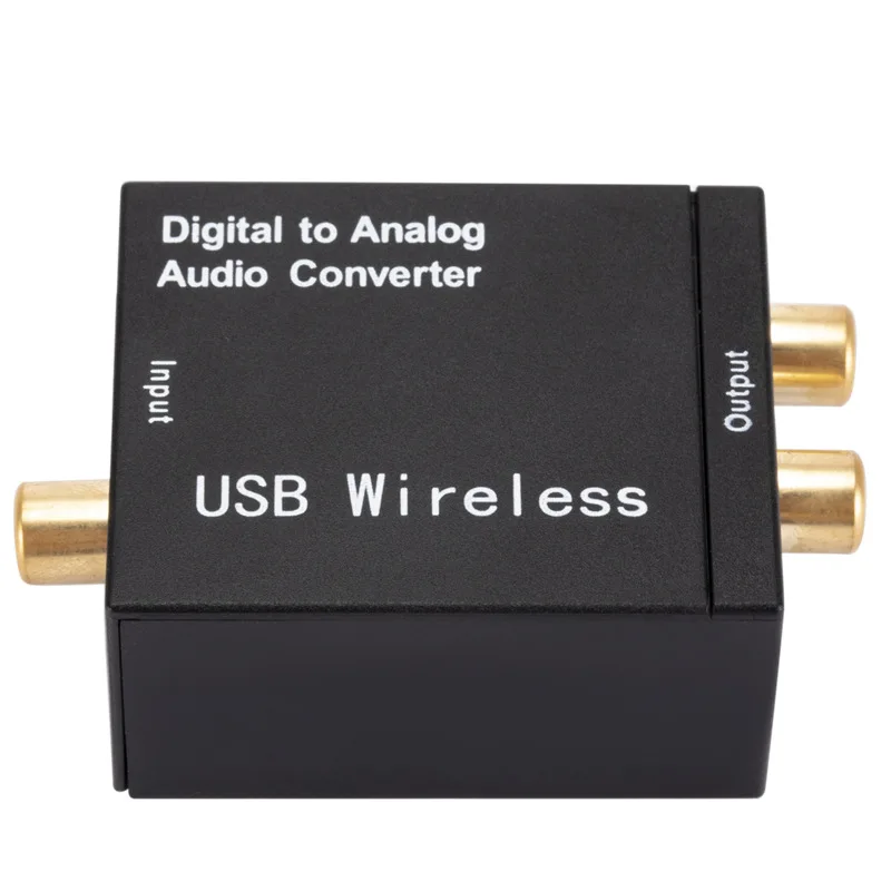 Bluetooth-Enabled Digital to Analog Audio Converter with Optical, Coaxial, and Toslink Inputs