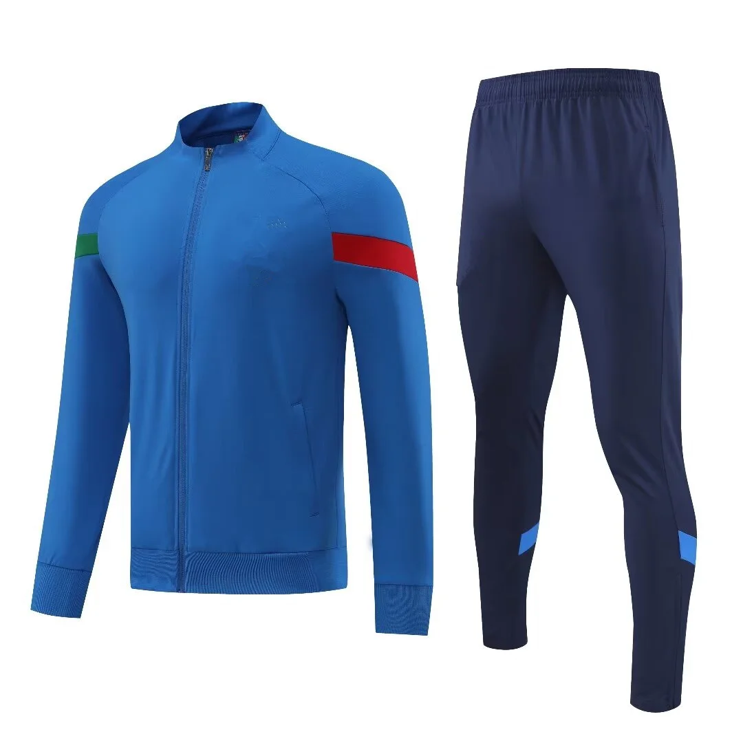 American Men sports set soccer Italiano Fans Jacket Training wear games Jerseys football Kit Tops and trousers Leisure