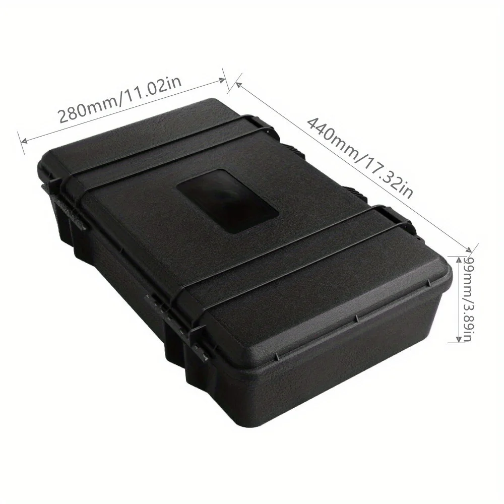 1pc Toolbox Rectangular Outdoor Monitoring Equipment Dampproof Protective Plastic Case Photographic Equipment Storage Box 2