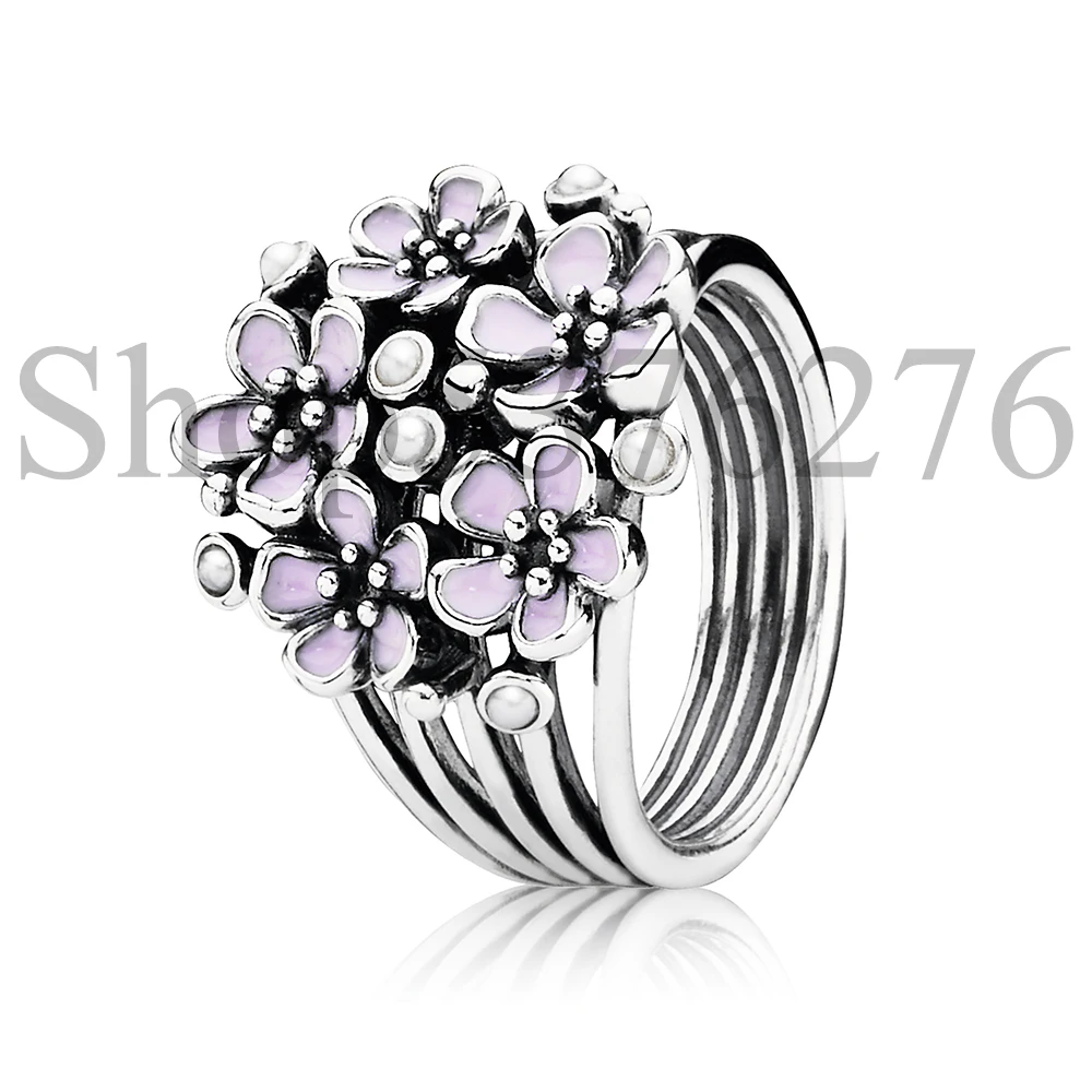 

Женское кольцо из серебра 925 пробы, с цветком вишни