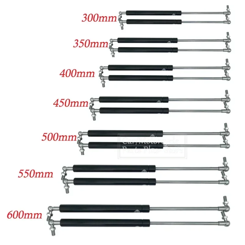 2pcs 800N 자동차 스트럿츠 전면 보닛 후드 후면 트렁크 테일 게이트 부츠 충격 리프트 지원 바 가스 스프링 버스 RV 30/35/40/45/50/55/60cm