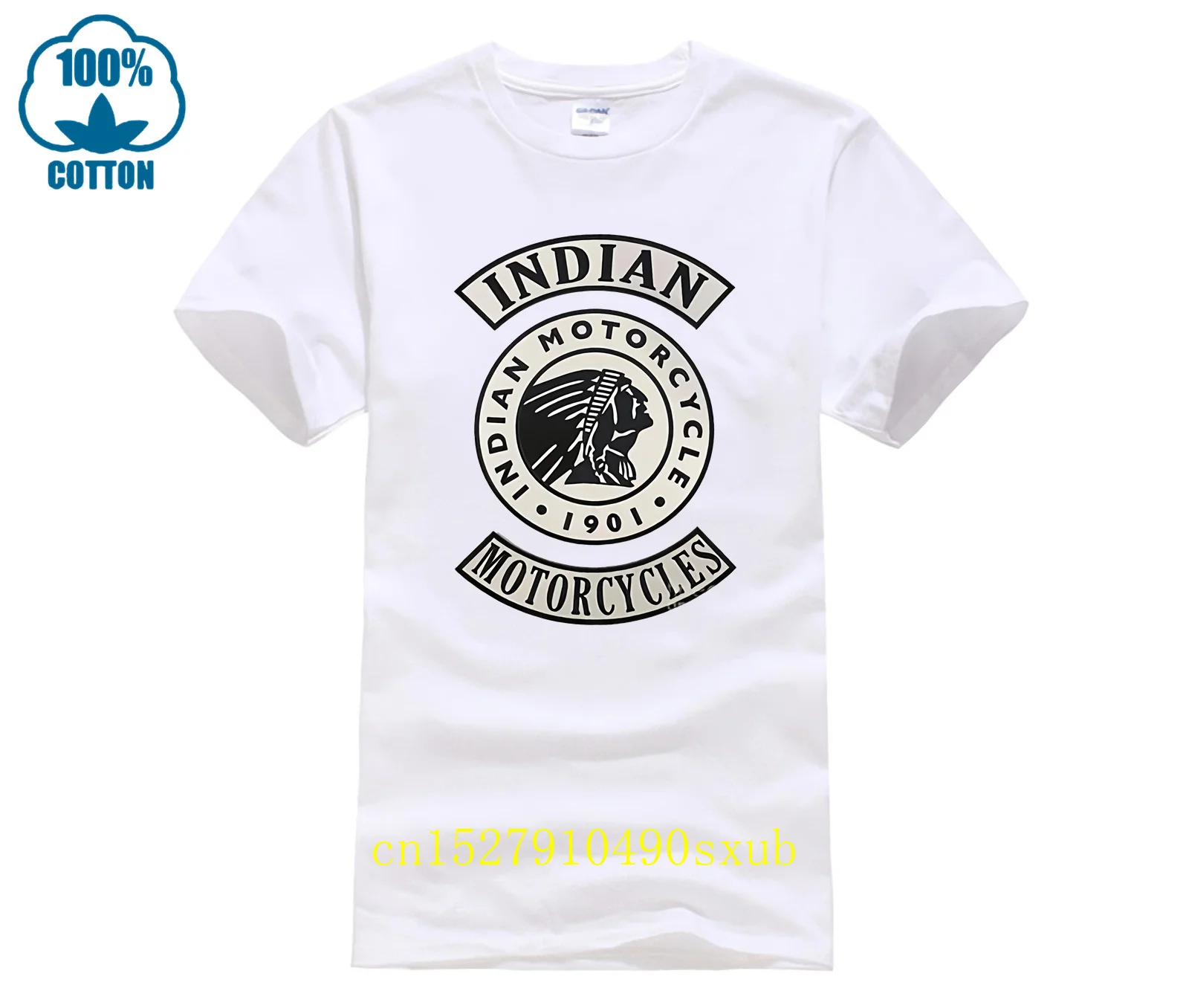 Uomo Donna T-Shirt Black Friday Indian Vintage Motorcycles Crazy Pure Cotton Tees Maglietta A Maniche Corte O Collo Abbigliamento Plus Size