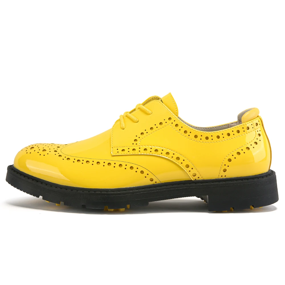 2025 New Non-slip Golf Shoes with Nails Glossy Men's Sports Shoes Lightweight Breathable and Wear-resistant Training Shoes 2