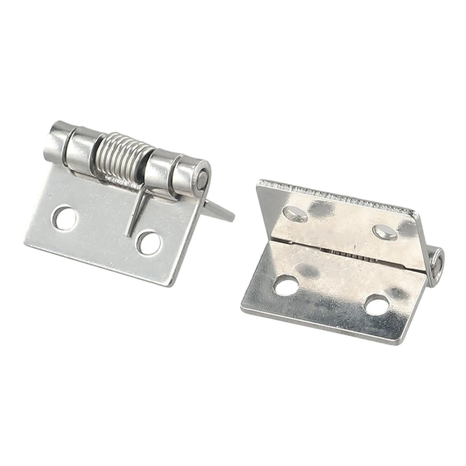 

2pcs Self Closing Stainless Steel Spring Door Hinge Hardware 1/1.5/2/2.5/3/4Inch Boat Door Hardware For Motorhomes Caravans Boat