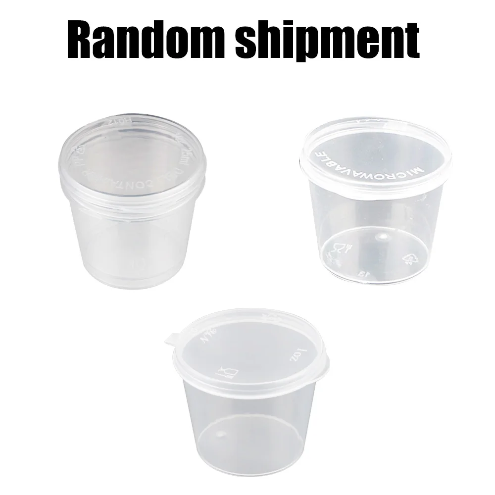 Food Storage Container 100Pcs Chutney Chili Sauce Cups Small Sauce Box Plastic Clear With Lids Kitchen Organizer Disposable Pot kitchen storage box rice storage box food storage pots food storage container food storage can seasoning storage container pickle storage container food storage box storage box