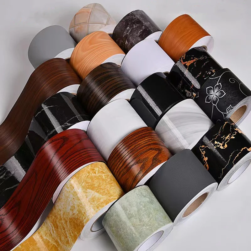 126272-003b3d.jpg 5/10/12/15/20cm Marble Border Sticker Self-adhesive Waterproof Wallpaper Sill Door Frame Floor Wall Decor Wood Grain Baseboard Mallzona