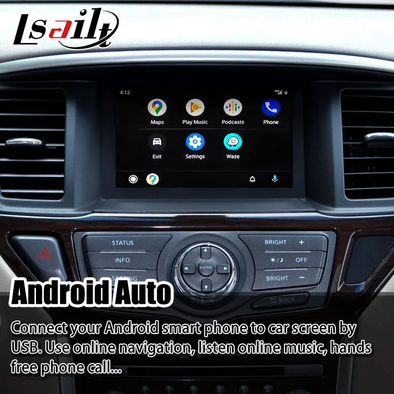 Wireless Apple Carplay Android Auto Interface For Nissan Pathfinder