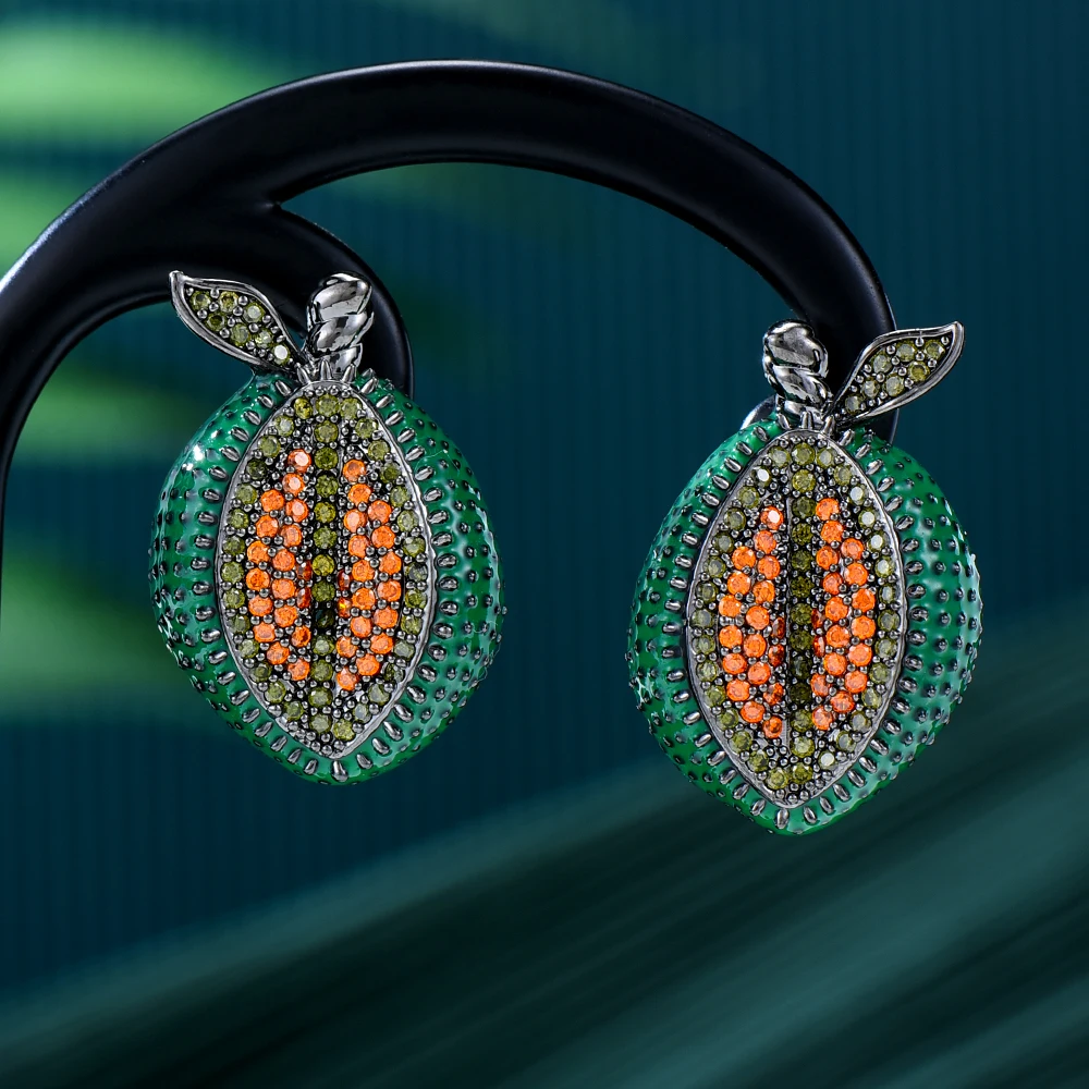 

Милые серьги Kellybola Surper лимонного апельсина для благородных женщин, свадебные повседневные украшения для невесты, роскошные Великолепные Высококачественные