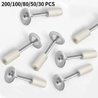 200/100/50Pcs Steel Nails for Manual Tufting Rivet Gun Pneumatic Tool Accessories Wall Anchor Wire Slotting Device Decorate Nail 1