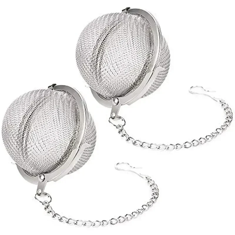 Tea infuser,tea strainer,tea filter 1pc 304 Stainless Steel Seasoning Ball Filter Seasoning Ball Tea Brewing Leakage Tea Treasure Soup Material