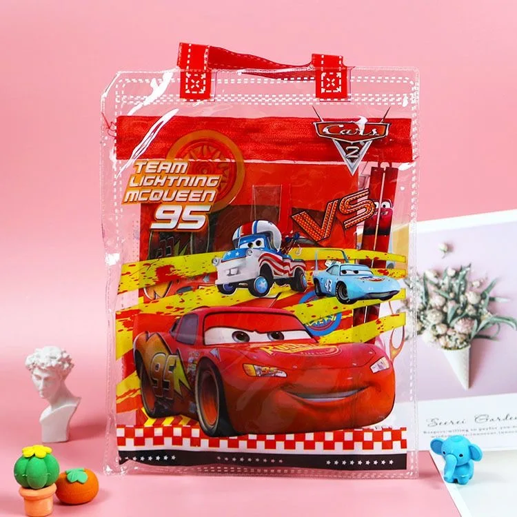 Disney 7pcs/set cars Pencil case sharpener stationery Children's Day gift School supplies Drawing Toys