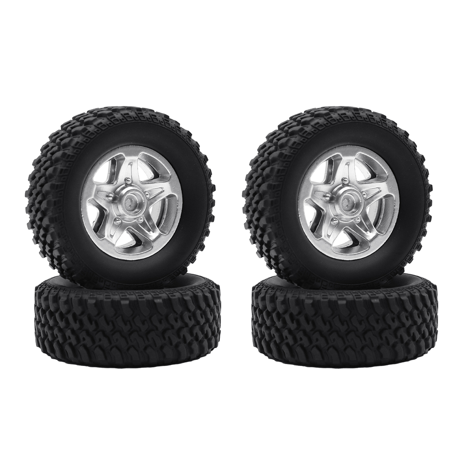 MN82S MN82Pro MN78 Metal Beadlock Wheel Rim Hub And Tire Tyres Set 62mm*23mm For 1/12 RC Car Upgrade Parts Accessories