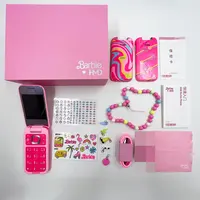 HMD Barbie phone 4G Feature Phone Camera 1450mAh Bluetooth 5.0 FM Radio Dual SIM Bettery Type-C Port Mobile Phone 2