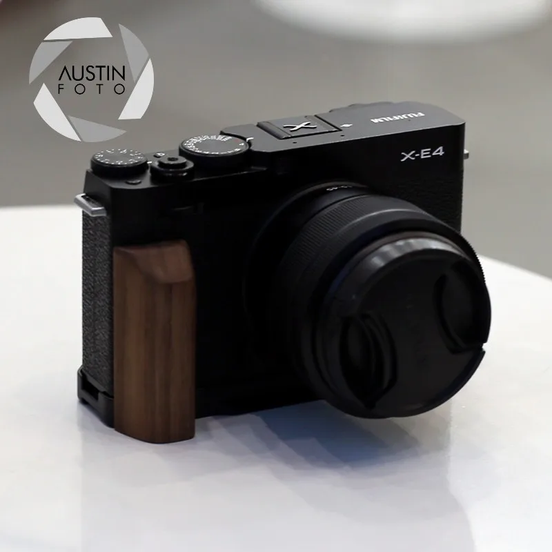 Impugnatura Piastra A Sgancio Rapido L Staffa Per Fuji Xe4 X E4 Fujifilm Fatto A Mano Arca Swiss Walnut