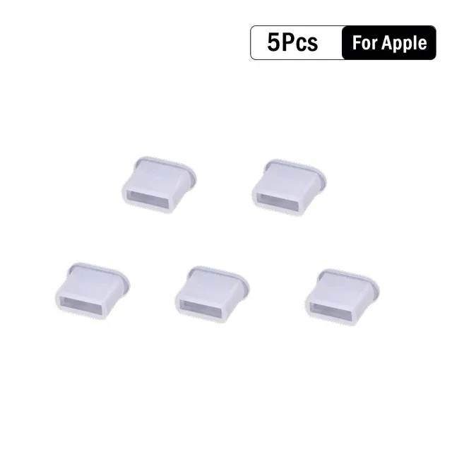 Universal Dust Plug Protective Cover for Charging Ports (1-10 Pack) - Waterproof and Dustproof Caps