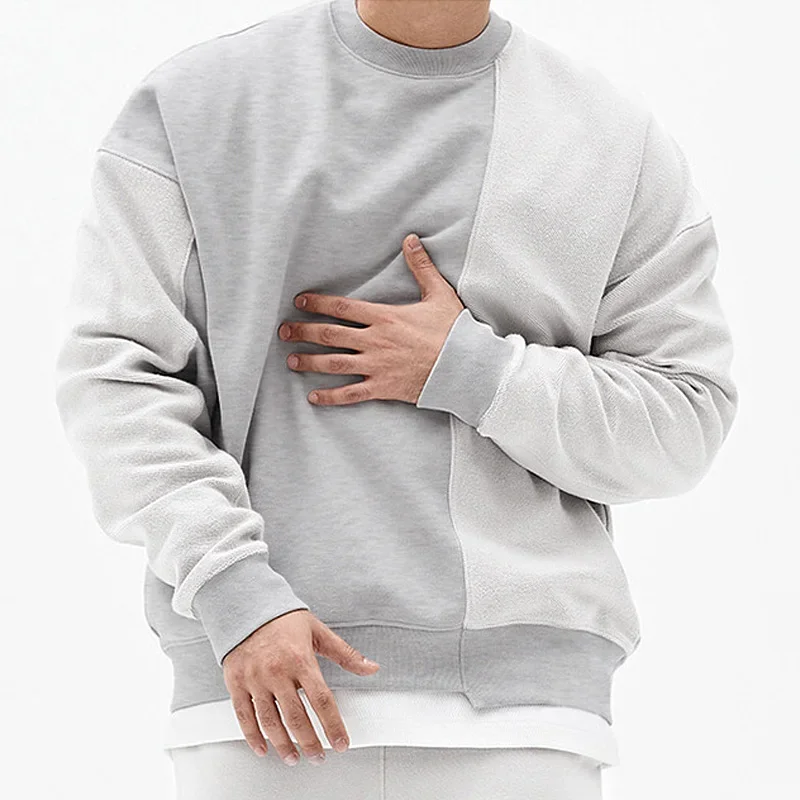 Men's Fashion HIP HOP Gym O Neck Sports Long Sleeve Hoodies Fitness Sweatshirt Casual Loose Sweatshirts Male Training Pullover