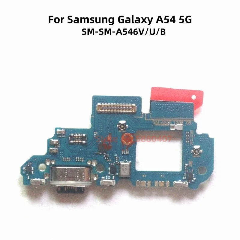 

Original USB Charging Port Dock With Microphone Flex Cable For Sumsung Galaxy A54 5G SM-A546V/U/B Charge Board Plug MIC Replace