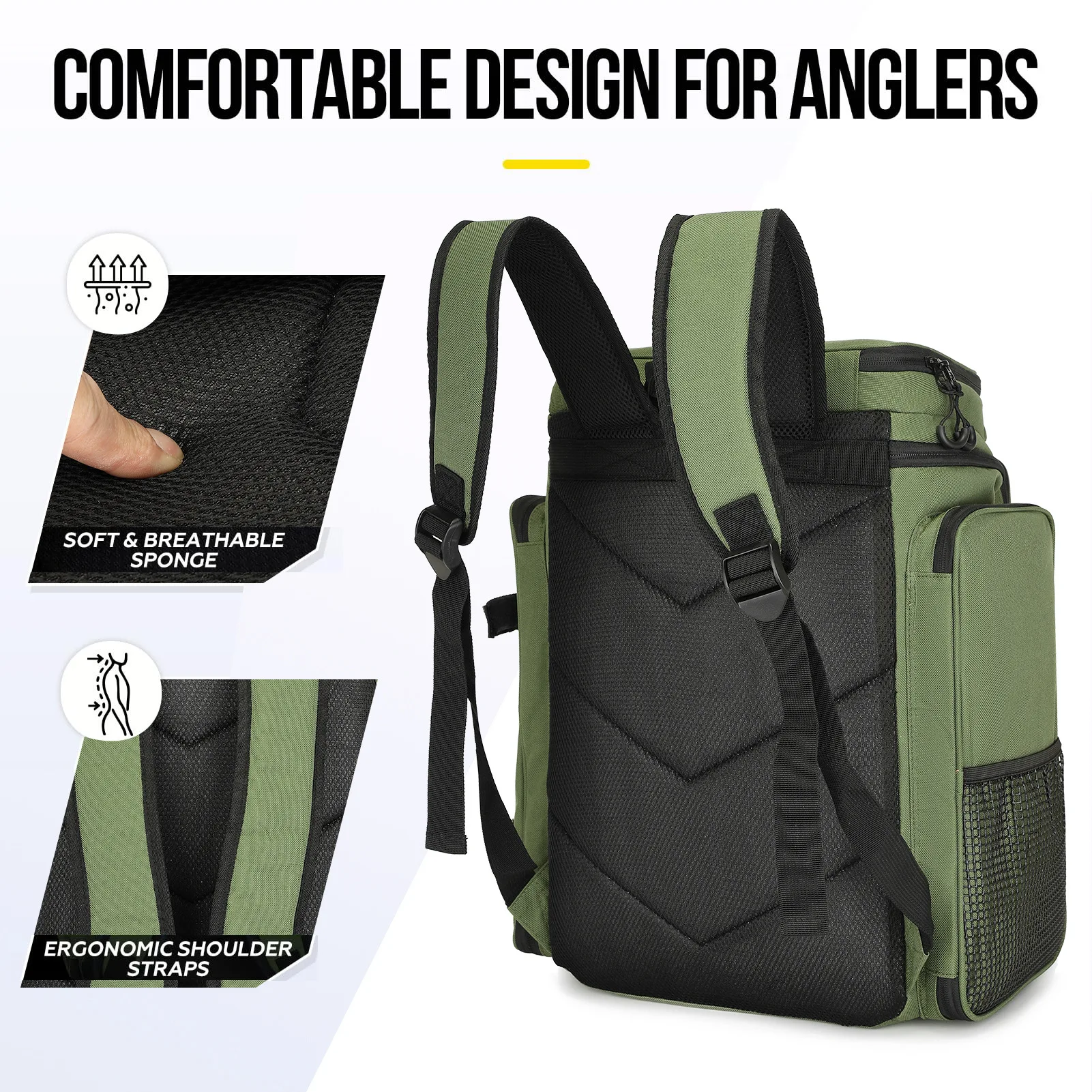 Fishing Backpack with Rod Holders 5