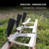 Weed Hoe Garden Weeding Puller Tools Steel Hollow Hoe Yard Weeding Rake Gardening Tools for Weed Removal Manual Grass Weeder 2