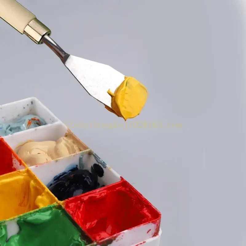 7 배 팔레트 나이프 세트 컬러 믹싱을위한 유연한 주걱 페인팅 나이프