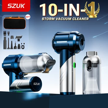 SZUK C013 NEW Foldable Car Vacuum Cleaner Powerful Mini Vacuum Cleaner 3Gears Portable Handheld Wireless Vacuum Cleaner for Car 1