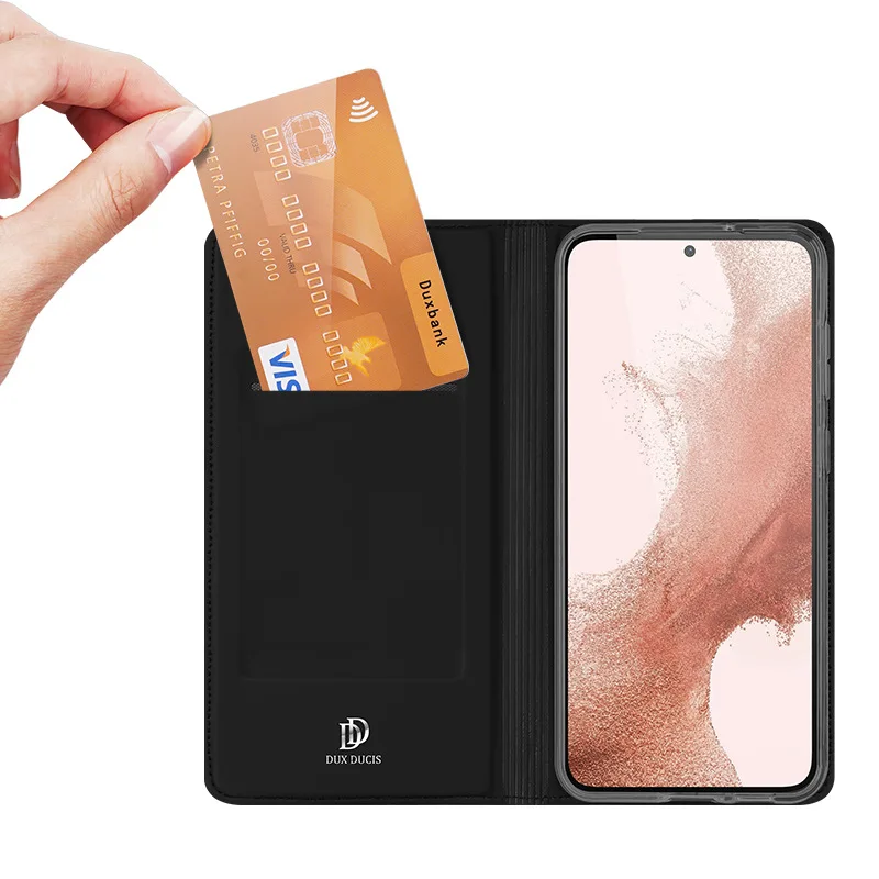 Dux Ducis Pu Leather Phone Card Cases For Samsung Galaxy S24 S23 FE Plus Ultra Power Coque Luxury Thin Flip Cover Wallet Case