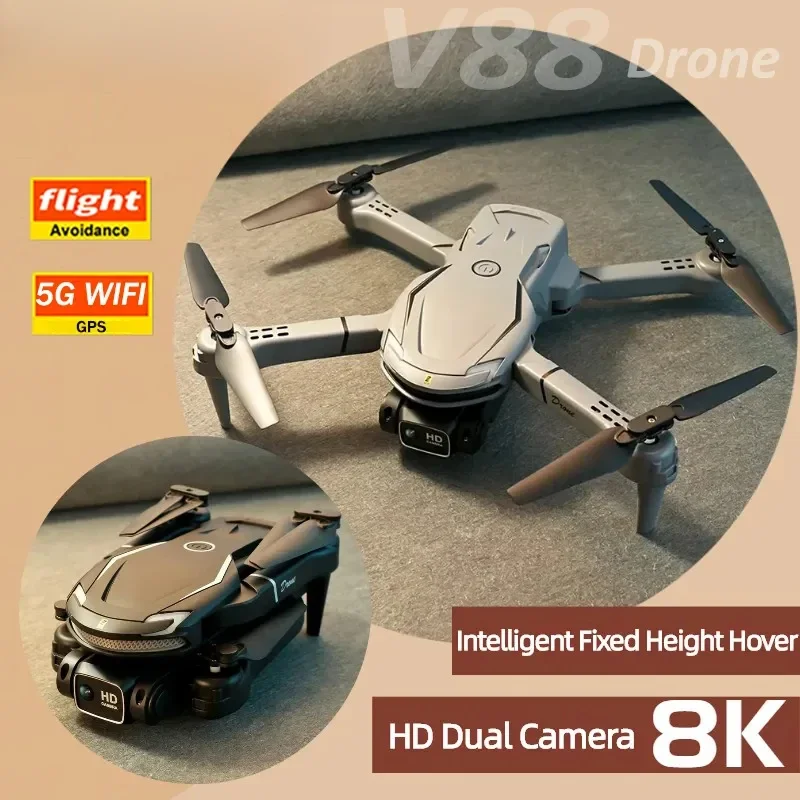 

V88 Drone Original Aerial Photography 5G 8K Professional HD Dual-Camera GPS Omnidirectional Obstacle Avoidance Quadrotor