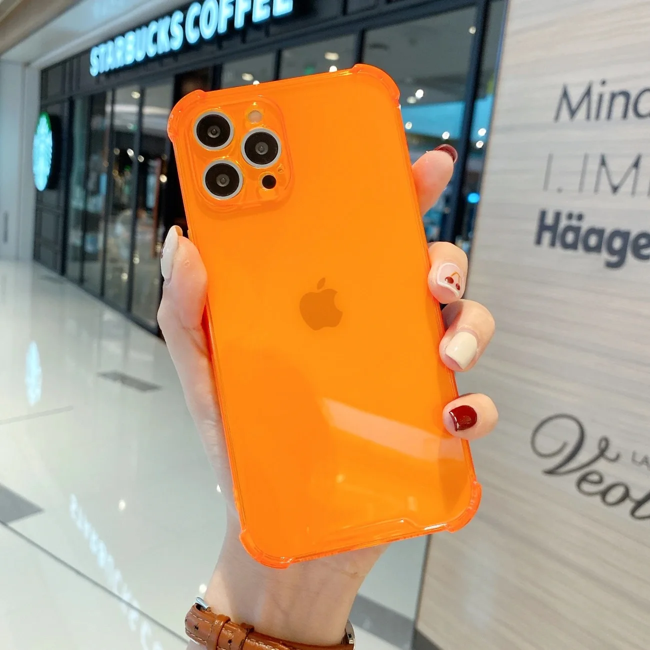 Candy Color Ultra-Thin Airbag Shockproof Transparent Case