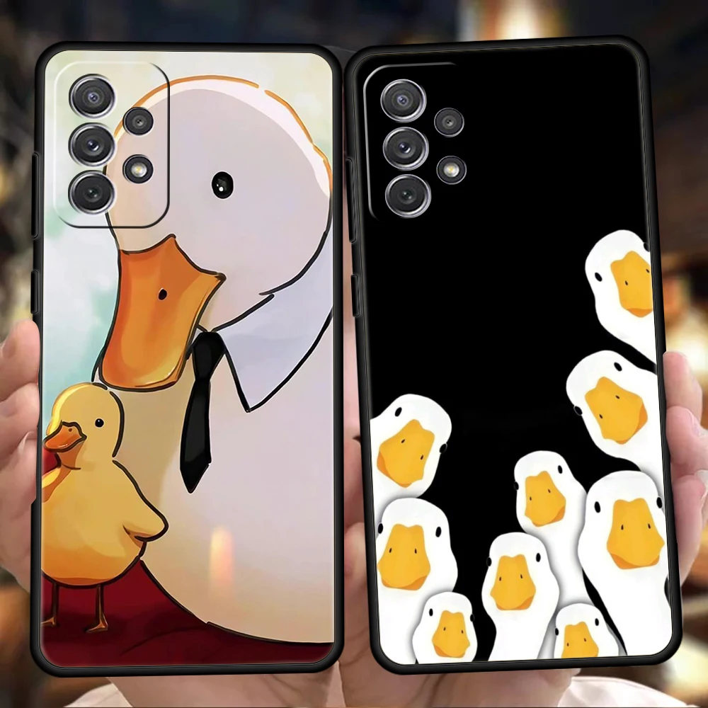 Playful Cartoon Goose Game Phone Case - TPU Shell, Cute Design