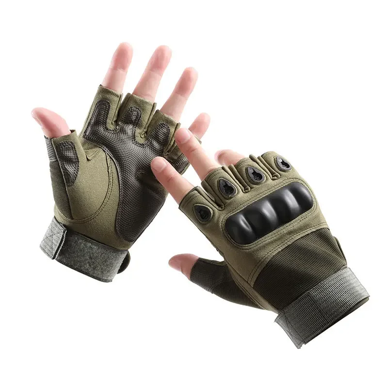 Men's Outdoor Military Tactical Gloves Air Gun Sports Half Finger Gloves Military Combat Shooting Hunting Protective