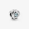 New 925 Sterling Silver January~December Birthstone Eternity Circle Bead Fit Original Pendant Charms Bracelet Bead DIY Jewelry 4