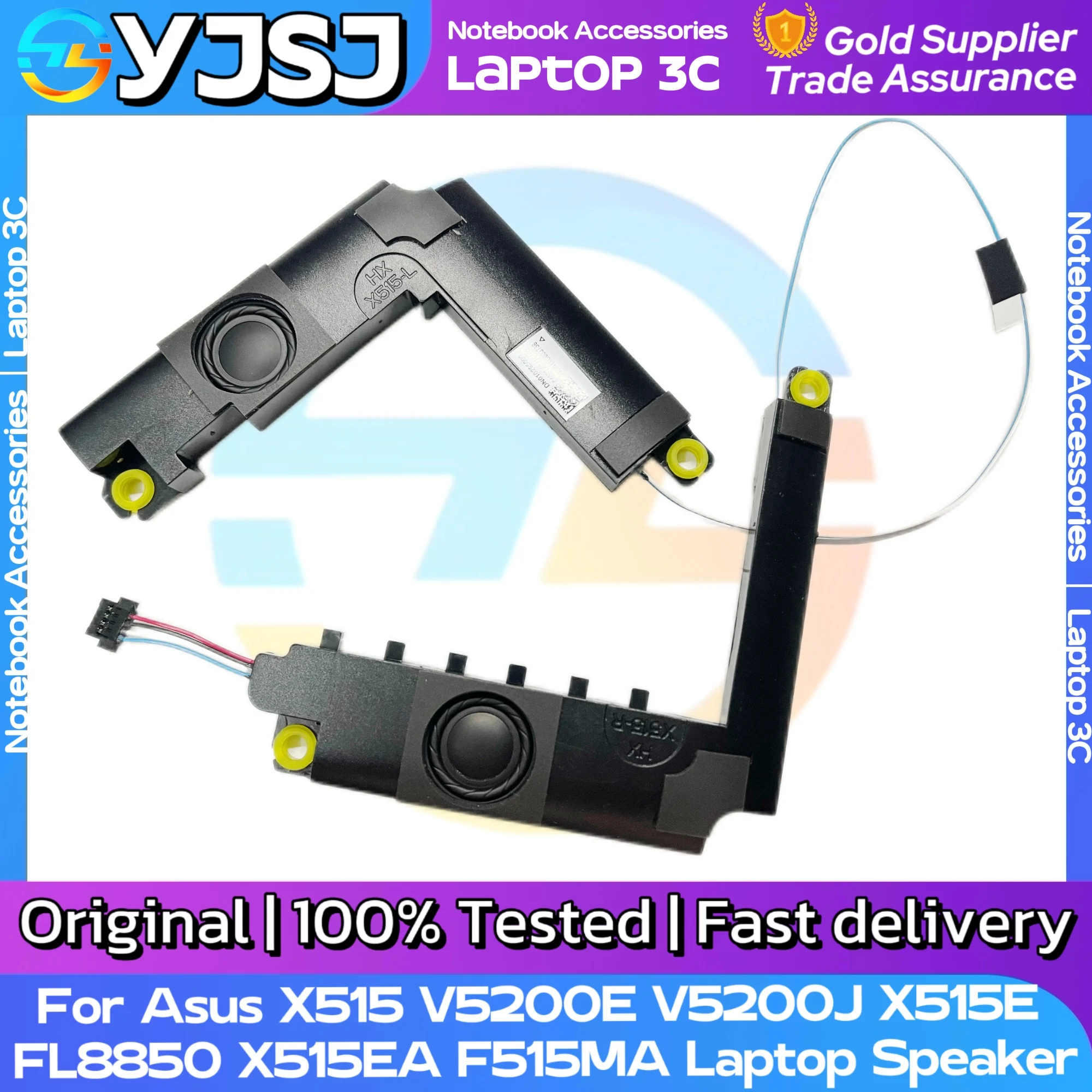 Laptop Speaker for Asus X515 V5200E V5200J X515E FL8850 X515EA F515MA L and R