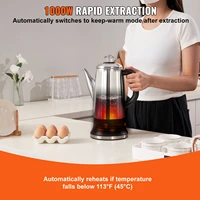 Cafetière électrique Singwinner de 12 tasses, cafetière en acier inoxydable 304 avec fonction de maintien au chaud 2
