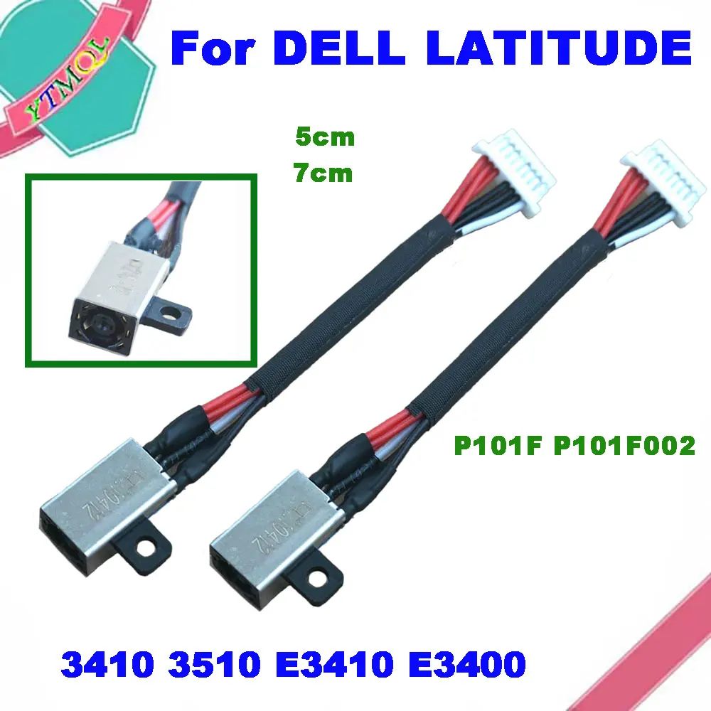 1-5 Pz Portatil Dc Power Jack Cabo Conector Para Per Dell Dell Latitude 3410 3510 E3410 E3400 P101F P101F002