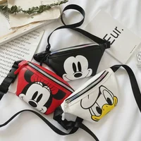 Disney new Mickey men and women belt bag Mickey Mouse shoulder bag chest bag boys girls handbag cute backpack 6