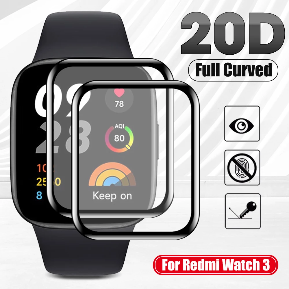 

3D PMMA Curved Film For Xiaomi Redmi Watch 3 Screen Protector Film For Band SmartWatch Protective Film Full Cover (Not Glass)