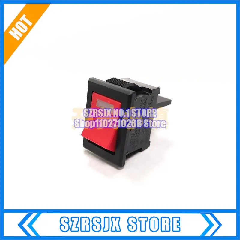 

2pcs/lot Boat type switch JW-S11 4-pin 2-gear 10A red cover green light 15X21 JWS11RCAF